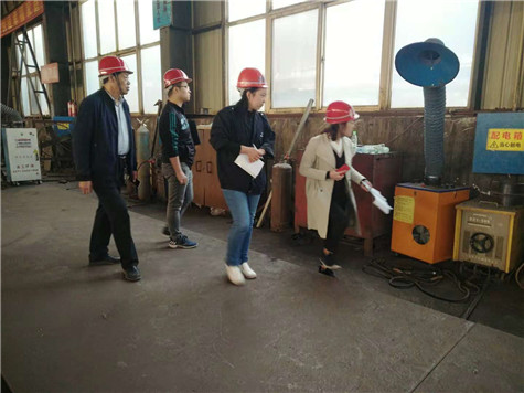 歡迎河洛鎮督察組來偉志鋼模板廠家檢查工作