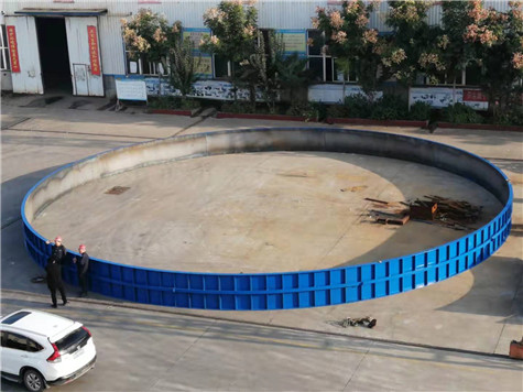 偉志模板給客戶定制的風機模板拼裝完成