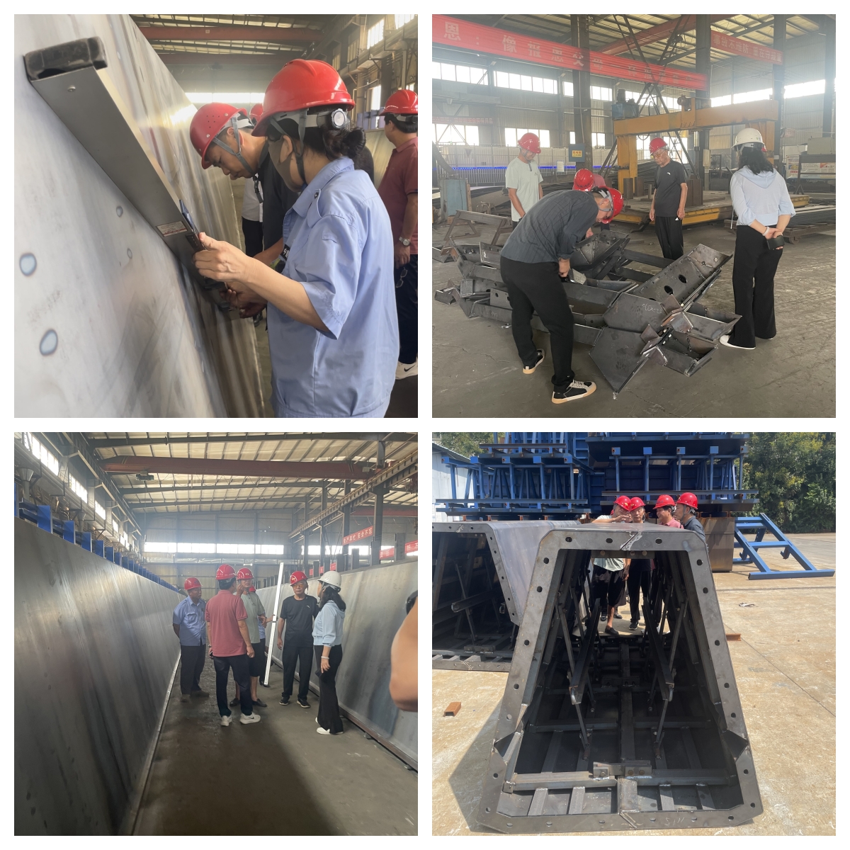 實(shí)力見(jiàn)證！客戶蒞臨偉志，35米箱梁模板驗(yàn)收?qǐng)A滿成功