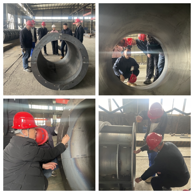 圓柱模板客戶現場驗收，為偉志精度點贊